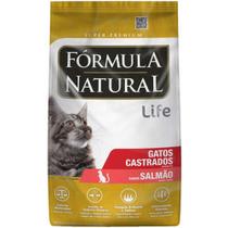 Ração Fórmula Natural Super Premium Life Gatos Castrados Sabor Salmão