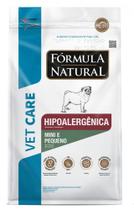 Ração fórmula natural vet care hipoalergênicos 2kg mini e pequeno porte