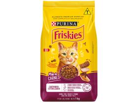 Ração Friskies Mix de Carne Gatos Castrados 1kg