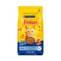 Ração Friskies Purina Seca Para Gatos Adultos Peixes E Frutos Do Mar 3Kg