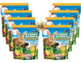 Ração Funny Bunny Delicias Da Horta 500g Kit Com 8 Unidades