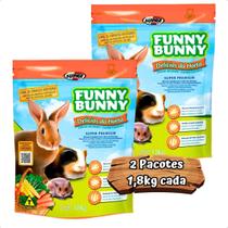 Ração Funny Bunny Para Coelho Porquinho Da Índia Hamster