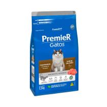 Ração Gatos Castrados Premier 6 Meses A 6 Anos Salmão 1,5kg