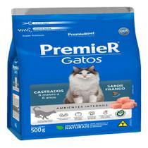 Ração Gatos Premier Castrado 6 Meses A 6 Anos Frango 500g Ração Gatos Premier Castrado 6 Meses A 6 Anos Frango 500g
