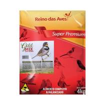 Ração Gold Mix Coleira Super Premium Reino Das Aves 4 Kg