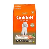 Ração Golden Adulto Mini Bits Salmao e Arroz - 3 Kg Ração Golden Adulto Mini Bits Salmao e Arroz - 3 Kg