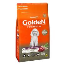 Ração Golden Cães Adultos Carne Arroz Mini Bits 3 Kg