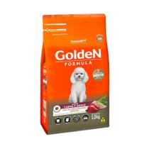Ração Golden Cães Adultos Raças Pequenas Carne e Arroz Mini Bits 3 kg