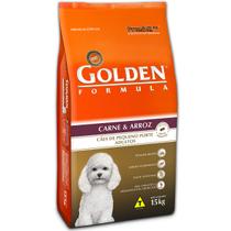 Ração Golden Cães Adultos Raças Pequenas De Carne/Arroz 15Kg