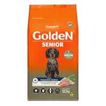 Ração Golden Cães Sênior Mini e Pequeno sabor Frango e Arroz 10,1 Kg