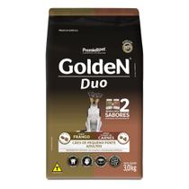 Ração Golden Duo Cães Adultos Minibits sabor Frango e Carne 3 Kg