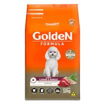 Racao golden form caes senior ad mini bits sabor carne 10,kg