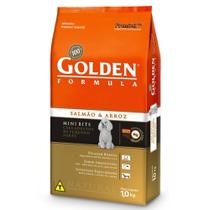 Ração Golden Formula Adultos Salmão e Arroz Mini Bits 15 kg - PremieR Pet