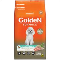 Ração GoldeN Formula Cães Adultos Pequenos, Mini Bits Sabor Frango, Embalagem com 1kg