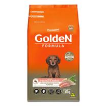 Ração Golden Fórmula Cães Filhotes Mini e Pequeno sabor Frango e Arroz 1 Kg