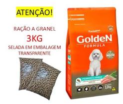 Ração Golden Formula Cães Pequeno Porte Adulto Frango & Arroz - 3kg Ração Golden Formula Cães Pequeno Porte Adulto Frango & Arroz - 3kg