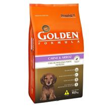 Ração Golden Formula Carne e Arroz para Cães Filhotes de Raças Pequenas 10,1kg - Premier pet