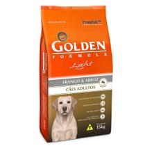 Ração Golden Fórmula Light Para Cães Adultos 15Kg