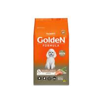 Ração Golden Fórmula Mini Bits para Cães Adultos de Pequeno Porte Sabor Salmão e Arroz 10kg