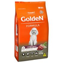 Ração Golden Fórmula Mini Bits Para Cães Adultos de Porte Pequeno Sabor Carne e Arroz 10 kg