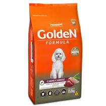 Ração Golden Fórmula Mini Bits Para Cães Adultos de Porte Pequeno Sabor Carne e Arroz 15 kg Ração Golden Fórmula Mini Bits Para Cães Adultos de Porte Pequeno Sabor Carne e Arroz 15 kg