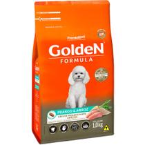 Ração Golden Fórmula Mini Bits Para Cães Adultos de Porte Pequeno Sabor Frango e Arroz 1 kg Ração Golden Fórmula Mini Bits Para Cães Adultos de Porte Pequeno Sabor Frango e Arroz 1 kg