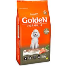 Ração Golden Fórmula Mini Bits Para Cães Adultos de Porte Pequeno Sabor Salmão e Arroz 15 kg Ração Golden Fórmula Mini Bits Para Cães Adultos de Porte Pequeno Sabor Salmão e Arroz 15 kg