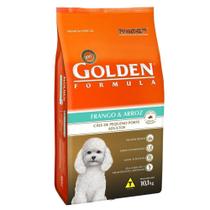 Ração Golden Fórmula Mini Bits para Cães Adultos Frango e Arroz 10,1kg - Premier pet