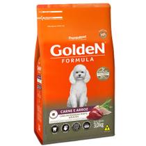 Ração Golden Fórmula Mini Bits Para Cães Adultos Sabor Carne e Arroz 3 Kg