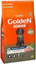 Ração Golden Fórmula Mini Bits Senior para Cães Adultos de Pequeno Porte Frango e Arroz 10,1Kg