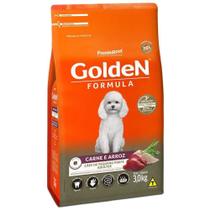 Ração Golden Formula para Cães Adultos de Pequeno Porte Sabor Carne e Arroz