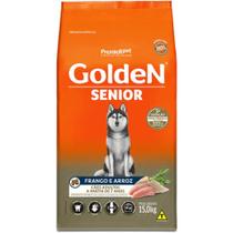Ração Golden Fórmula Senior para Cães Adultos Sabor Frango e Arroz - 15kg