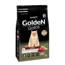 Ração Golden Gatos Adultos Castrados sabor Carne 3Kg