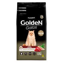 Ração Golden Gatos Castrados Adultos Sabor Carne 1 Kg