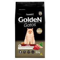 Ração Golden Gatos Castrados Adultos Sabor Carne 10,1 Kg