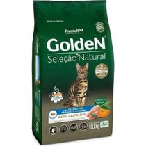 Ração Golden Gatos Seleção Natural Castrados Frango Abóbora 10,1kg
