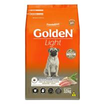 Ração Golden Light Cães Adultos Mini e Pequeno sabor Frango e Arroz 3 Kg