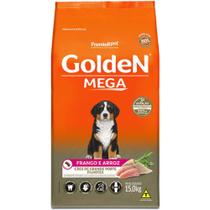 Ração Golden Mega para Cães Filhotes Raças Grandes Sabor Frango e Arroz 15 kg