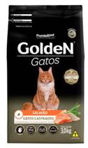 Ração Golden Para Gatos Adultos Castrados Sabor Salmão 3kg