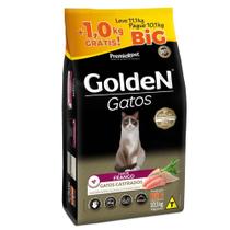 Ração Golden para Gatos Castrados Adultos Sabor Frango Pague 10,1 Kg Leve 11,1kg - PREMIER