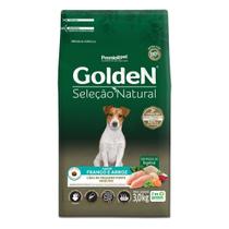 Ração Golden Seleção Natural Cães Adultos Raças Mini e Pequena sabor Frango e Arroz 3 Kg