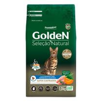 Ração Golden Seleção Natural Gatos Castrados Abóbora 1 kg