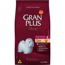 Ração Gran Plus Adulto Menu Mini Frango e Arroz - 15 Kg