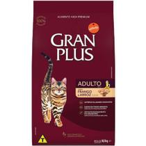 Ração Gran Plus Gatos Adultos Frango e Arroz - 10,1 Kg