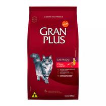 Ração Gran Plus Gatos Castrados Carne e Arroz - 10,1Kg - GRANPLUS