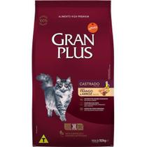 Ração Gran Plus Gatos Castrados Frango e Arroz (10 pacotes individuais de 1kg cada) - Affinity Guabi