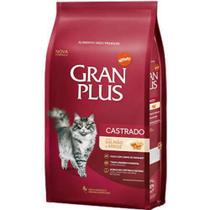 Ração Gran Plus Gatos Castrados Salmão e Arroz 10,1kg (10 pacotes de individuais de 1kg)