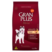 Ração Gran Plus Menu Cães Adultos Frango e Arroz 15kg Ração Gran Plus Menu Cães Adultos Frango e Arroz 15kg