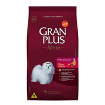 Ração Gran Plus Menu Cães Adultos Mini Carne e Arroz 3kg - Guabi