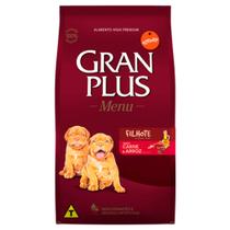 Ração Gran Plus Menu Cães Filhotes Sabor Carne e Arroz 3 Kg